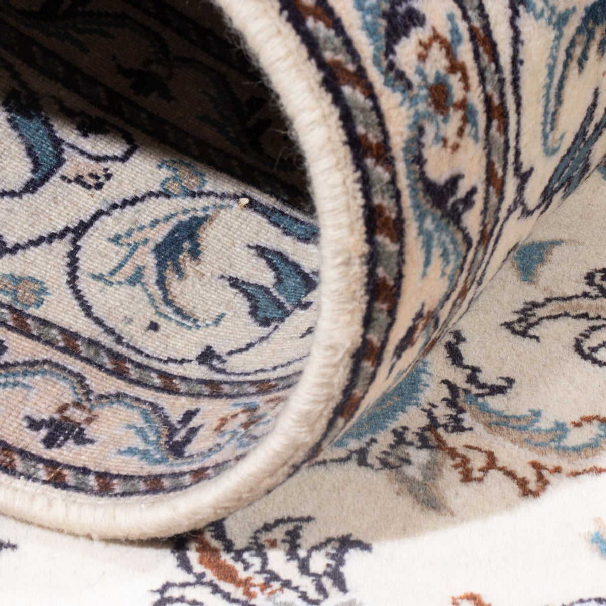 Alfombra Persa - Nain - Real - 204 x 147 cm - crema