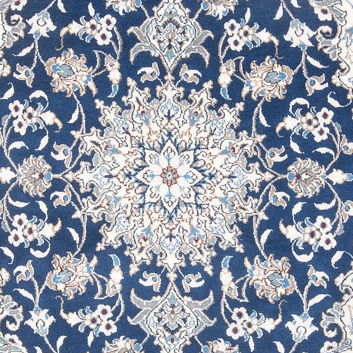 Alfombra Persa - Nain - Real - 201 x 146 cm - azul