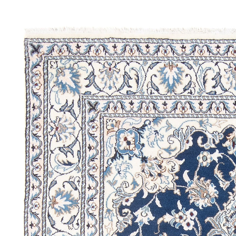 Alfombra Persa - Nain - Real - 201 x 146 cm - azul