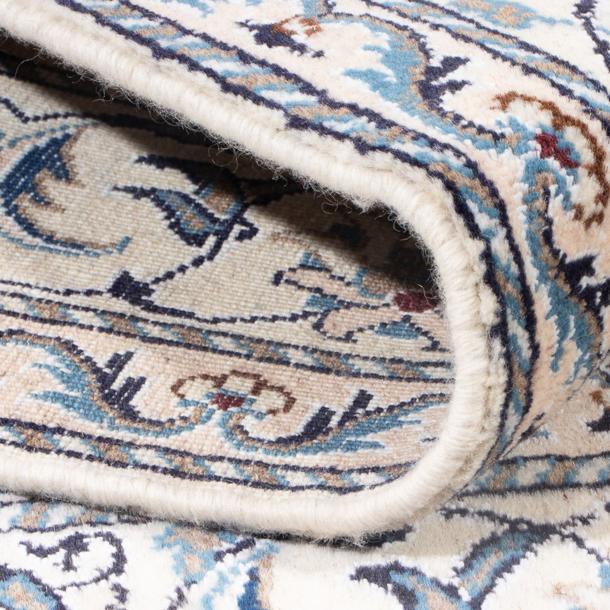 Alfombra Persa - Nain - Real - 201 x 146 cm - azul