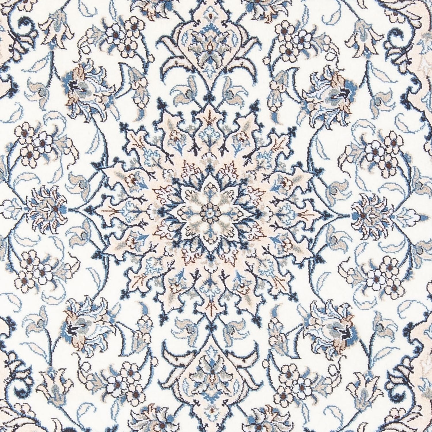 Alfombra Persa - Nain - Real - 196 x 143 cm - crema