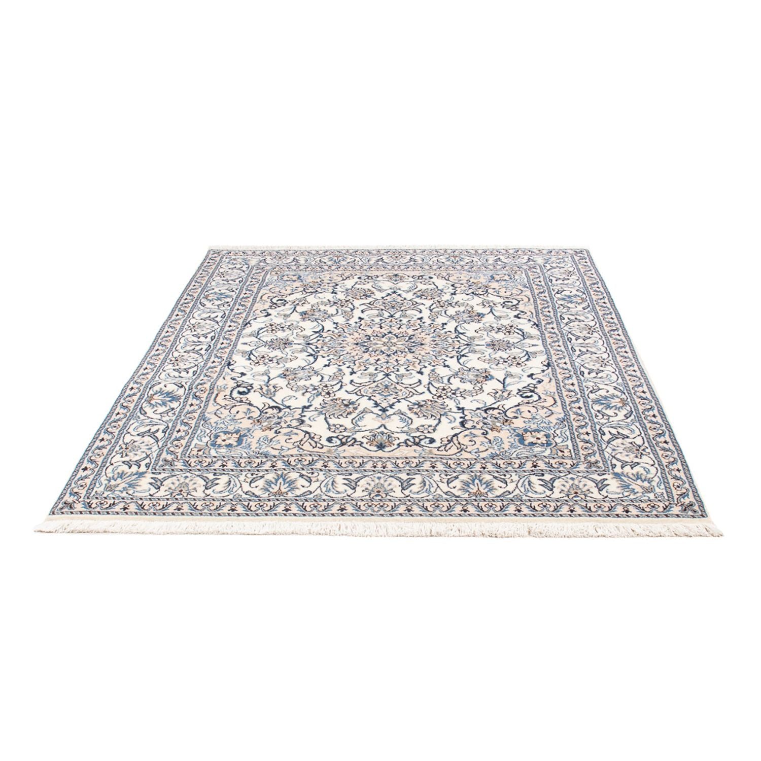 Alfombra Persa - Nain - Real - 196 x 143 cm - crema
