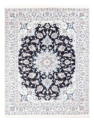Alfombra Persa - Nain - Real - 200 x 147 cm - azul oscuro