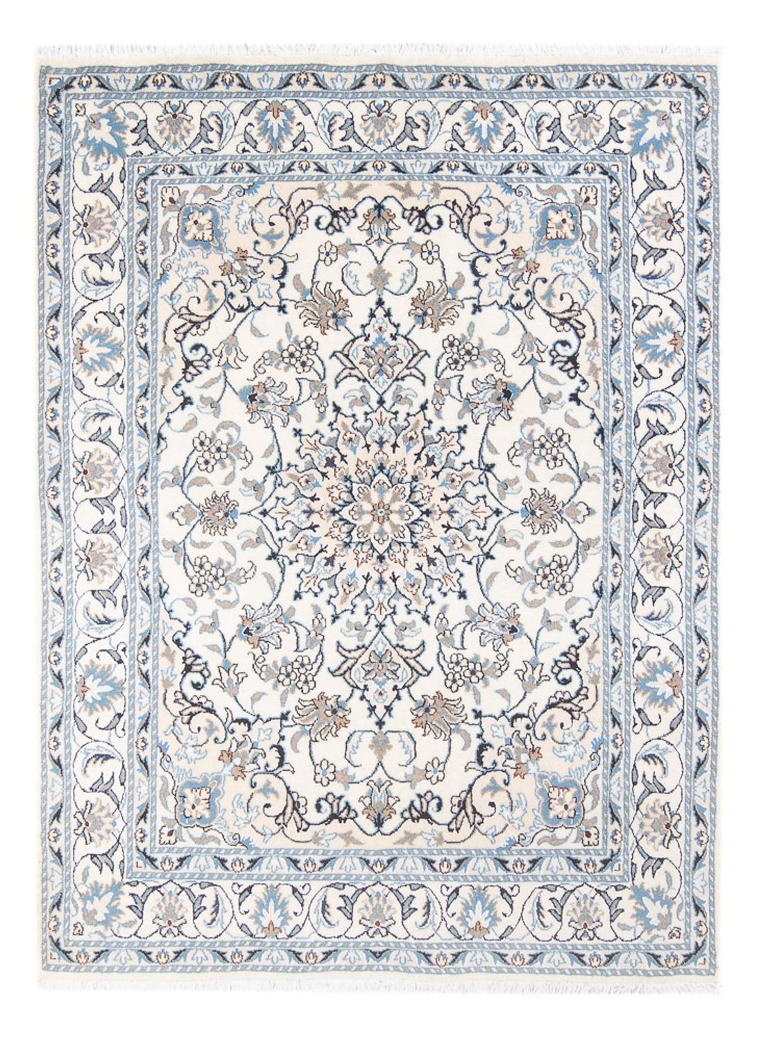 Alfombra Persa - Nain - Real - 200 x 148 cm - crema