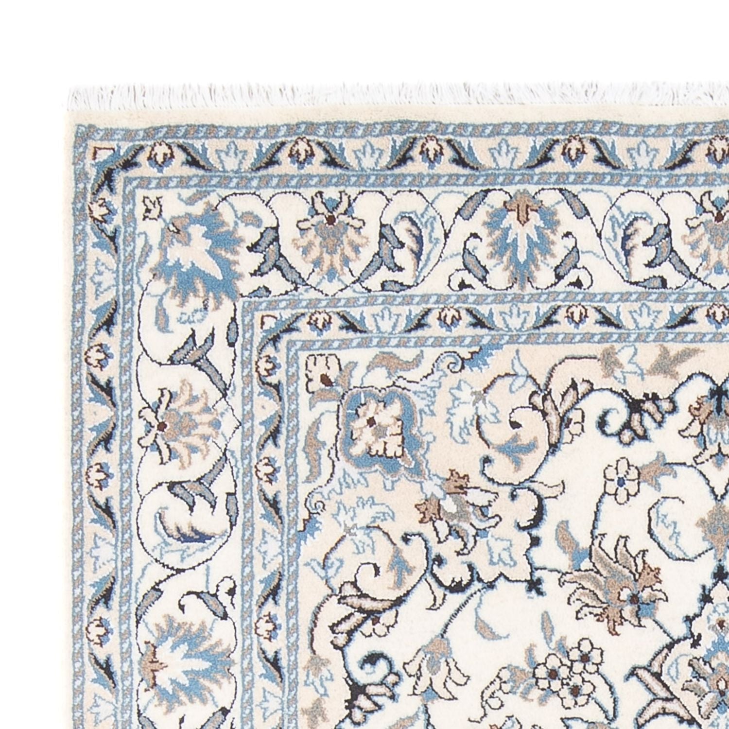 Alfombra Persa - Nain - Real - 200 x 148 cm - crema