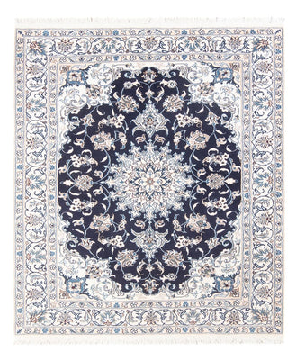 Alfombra Persa - Nain - Real - 194 x 145 cm - azul oscuro