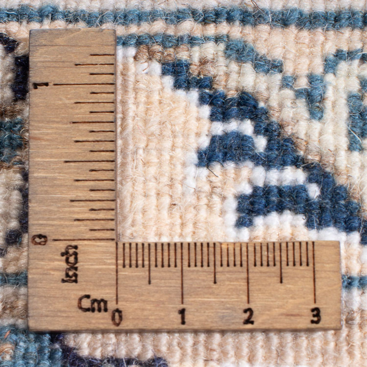 Alfombra Persa - Nain - Real - 194 x 145 cm - azul oscuro