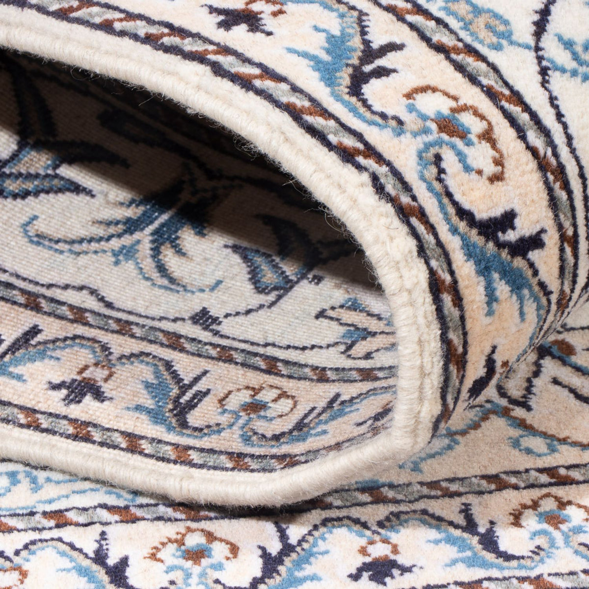 Alfombra Persa - Nain - Real - 190 x 151 cm - camello