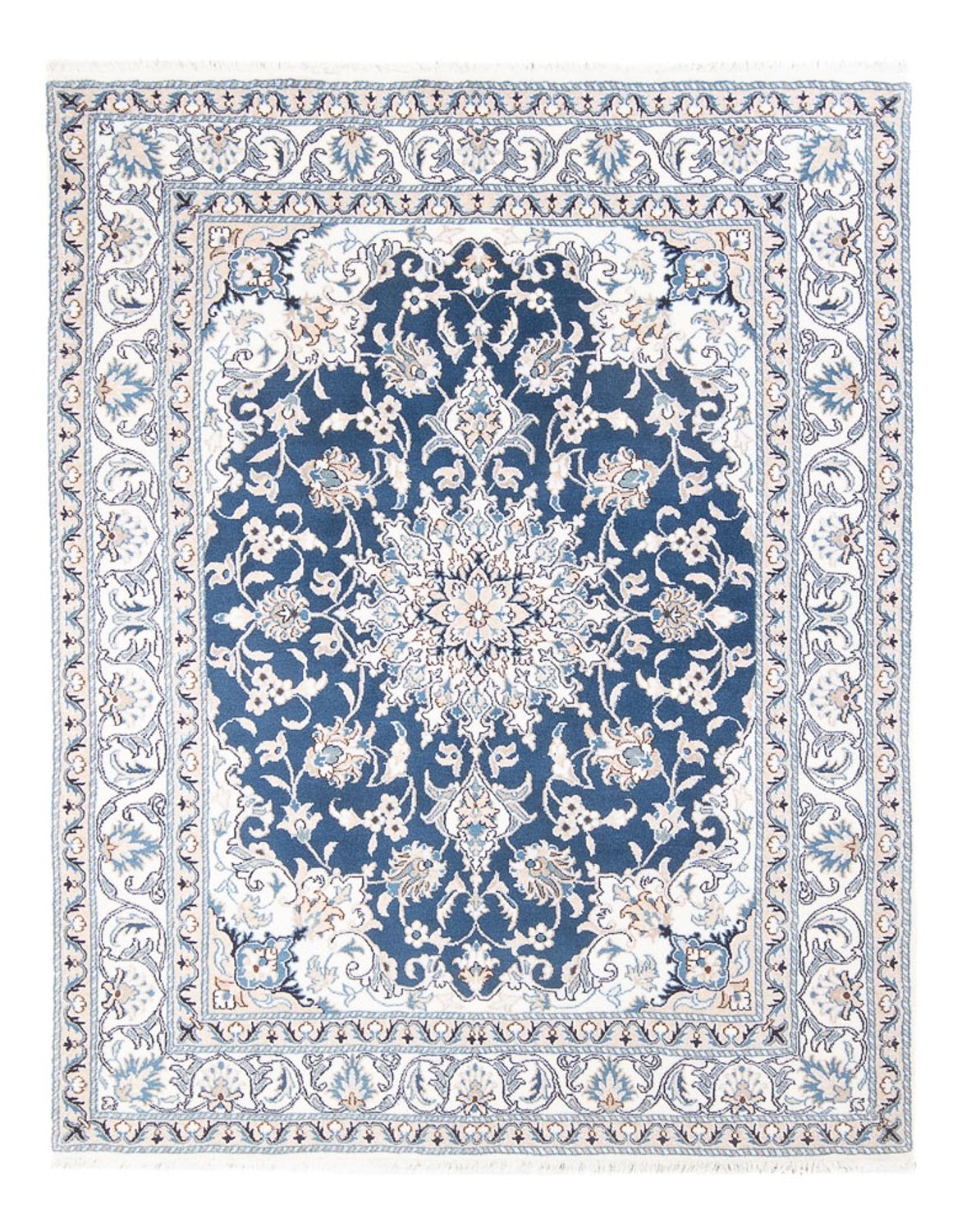 Alfombra Persa - Nain - Real - 194 x 152 cm - azul
