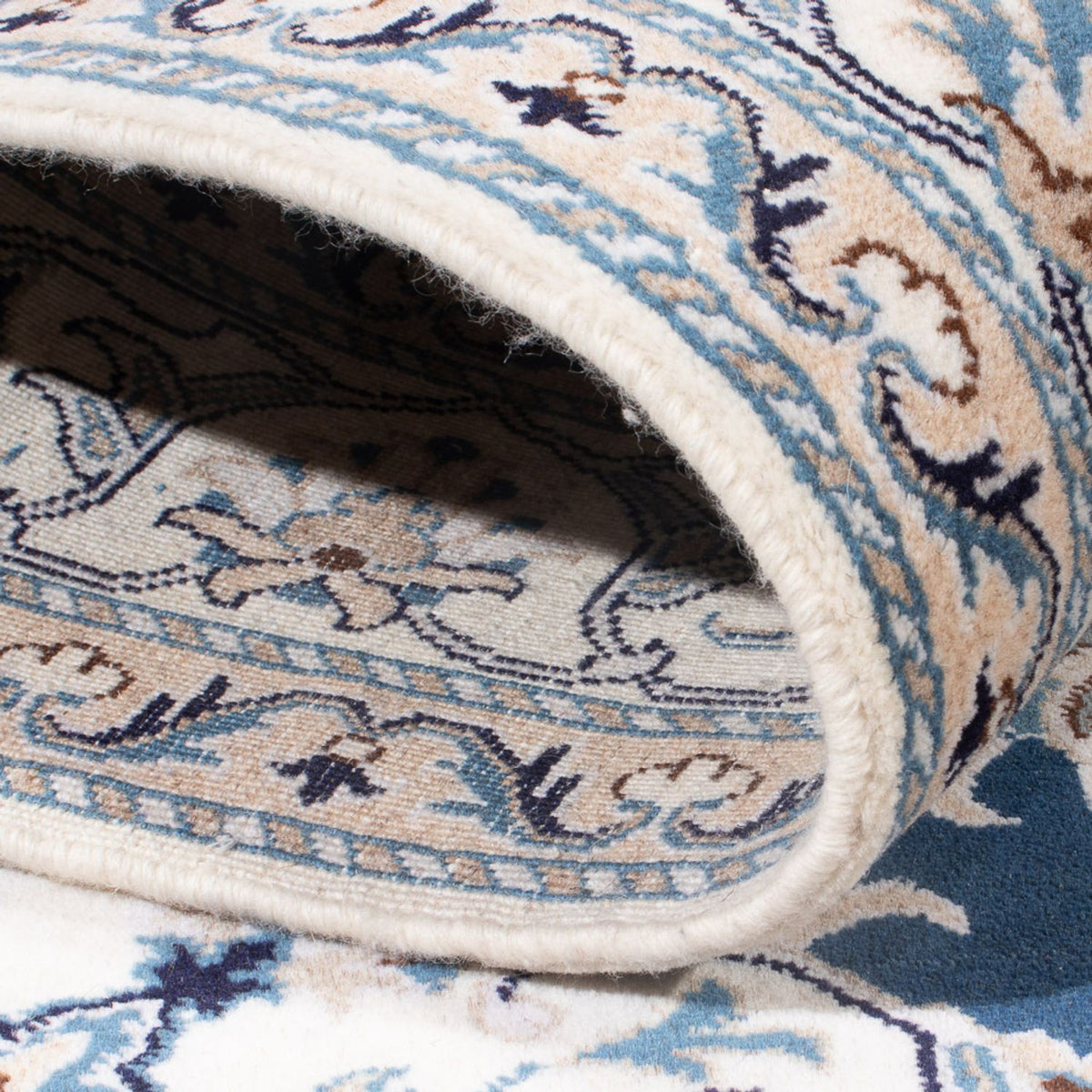 Alfombra Persa - Nain - Real - 194 x 152 cm - azul