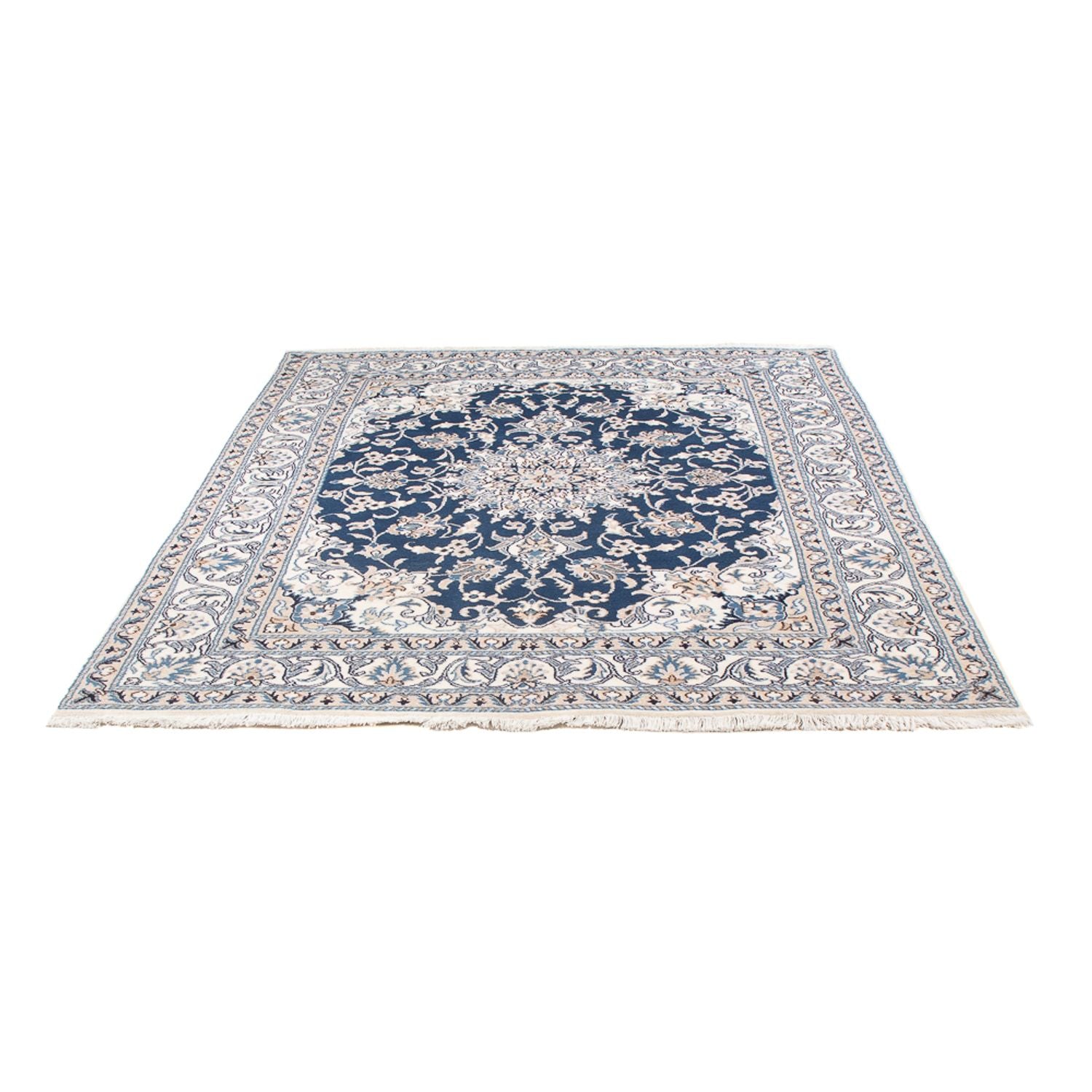 Alfombra Persa - Nain - Real - 194 x 152 cm - azul