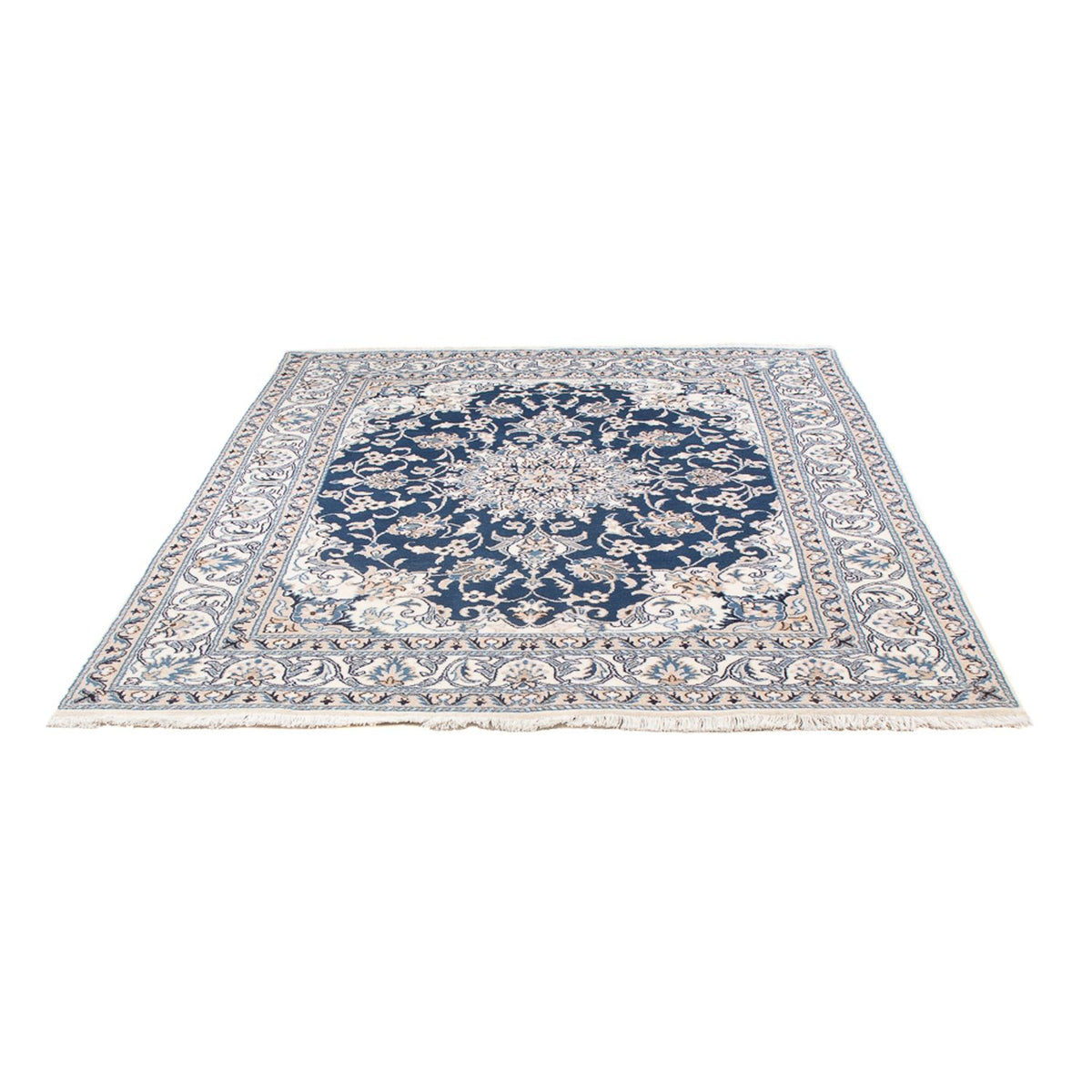Alfombra Persa - Nain - Real - 194 x 152 cm - azul
