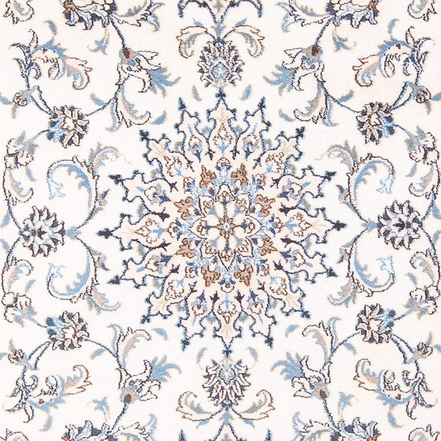 Alfombra Persa - Nain - Real - 210 x 144 cm - crema