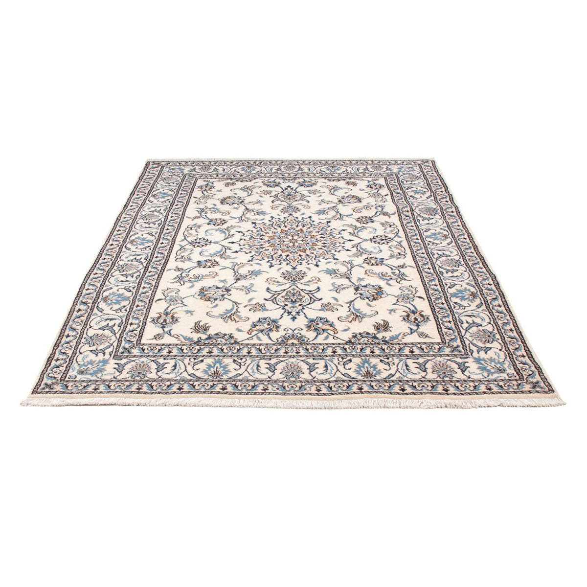 Alfombra Persa - Nain - Real - 210 x 144 cm - crema