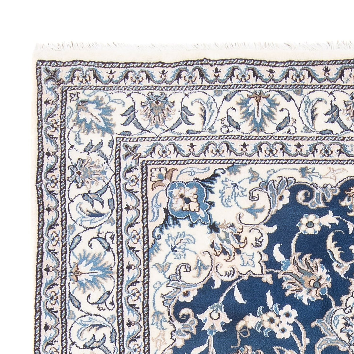 Alfombra Persa - Nain - Real - 207 x 151 cm - azul