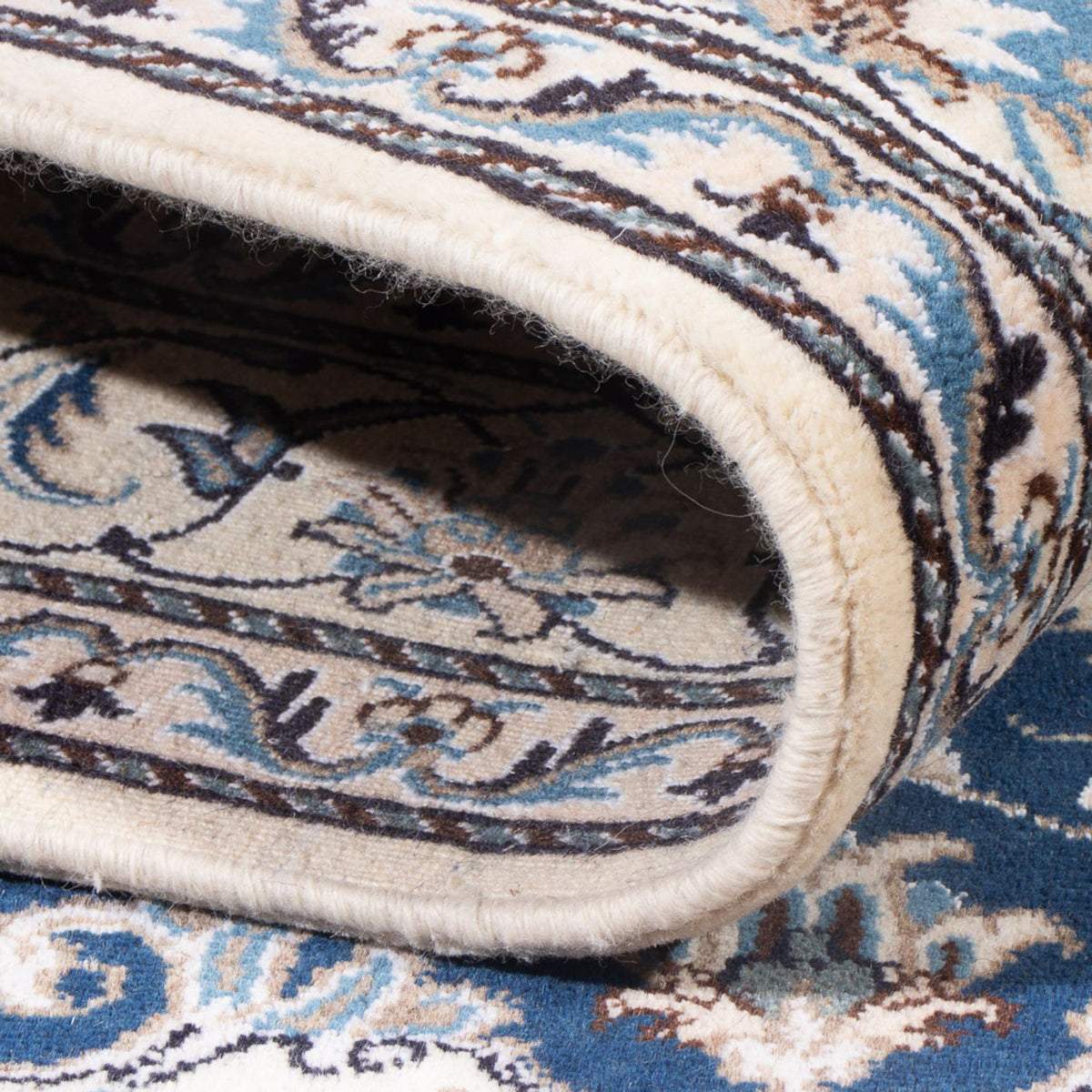 Alfombra Persa - Nain - Real - 207 x 151 cm - azul