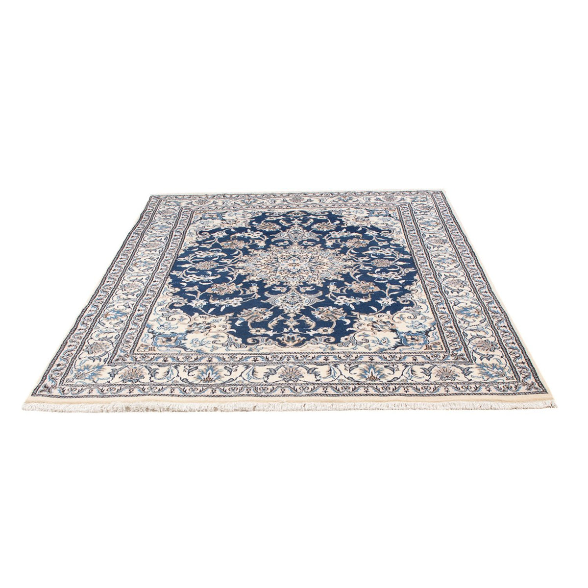 Alfombra Persa - Nain - Real - 207 x 151 cm - azul