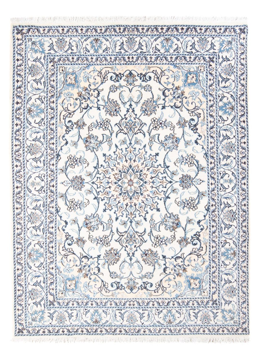 Alfombra Persa - Nain - Real - 200 x 150 cm - crema