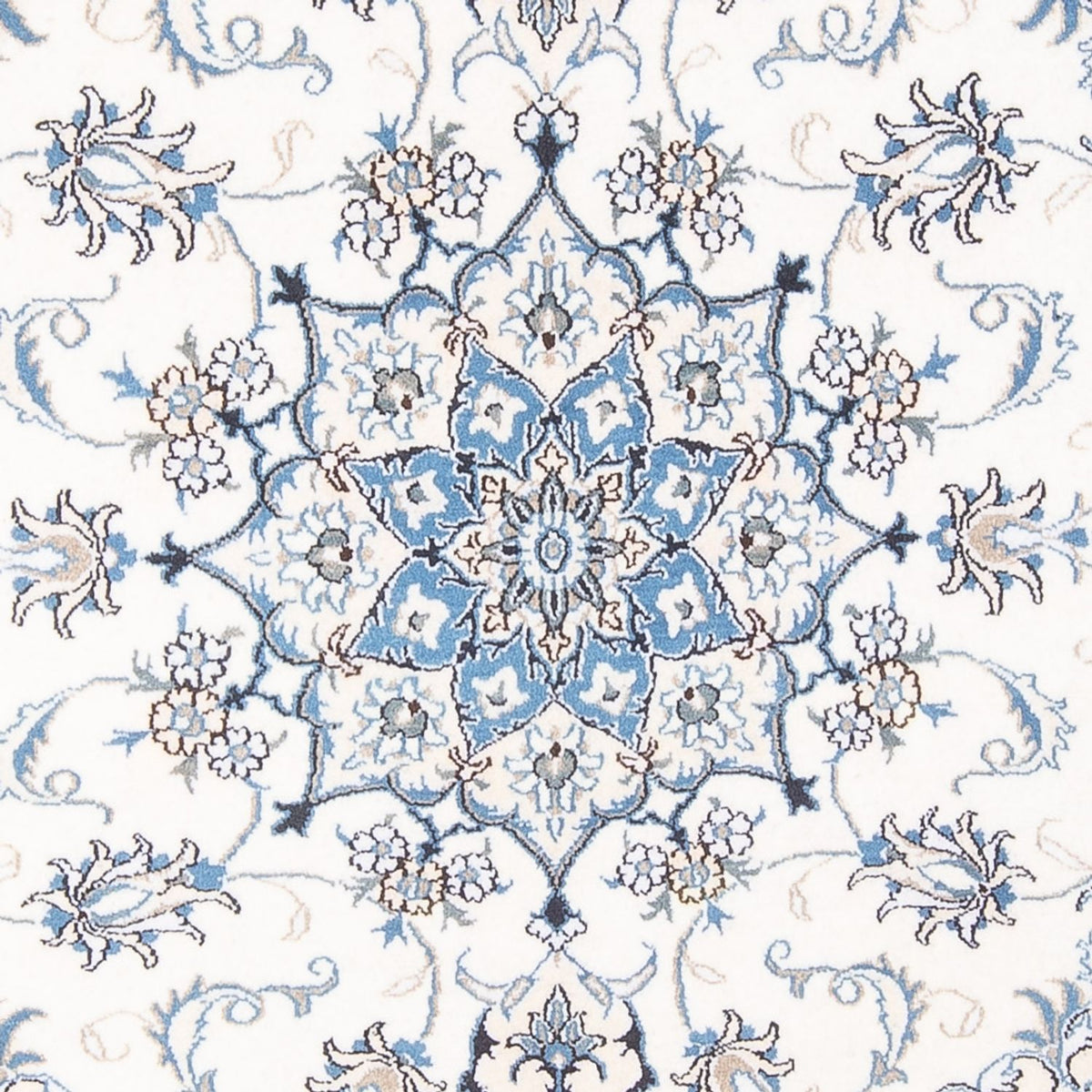 Alfombra Persa - Nain - Real - 207 x 150 cm - crema