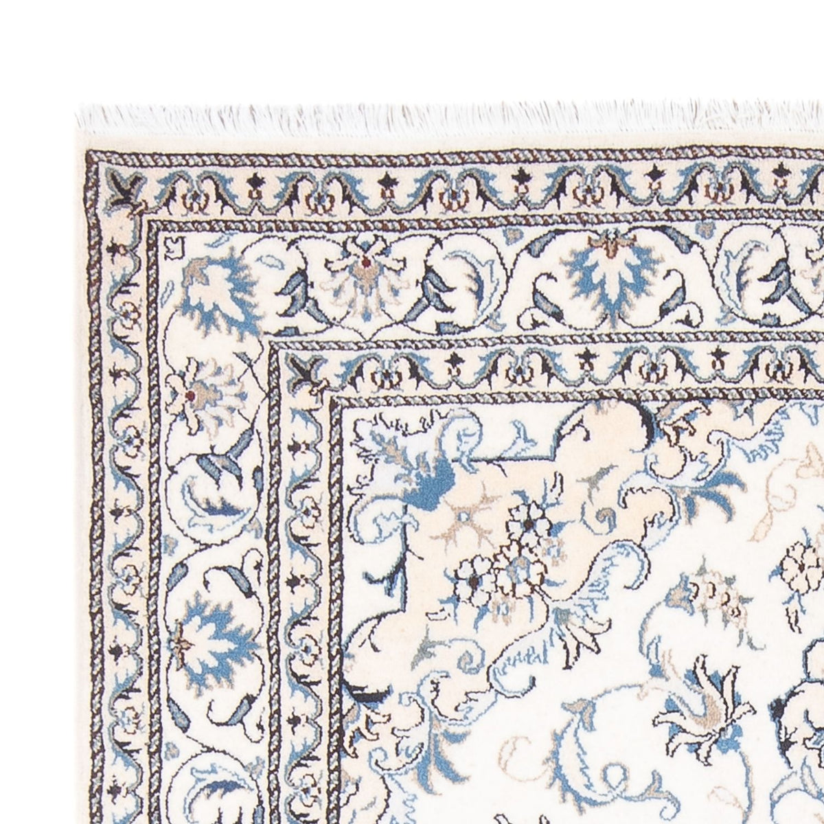 Alfombra Persa - Nain - Real - 207 x 150 cm - crema