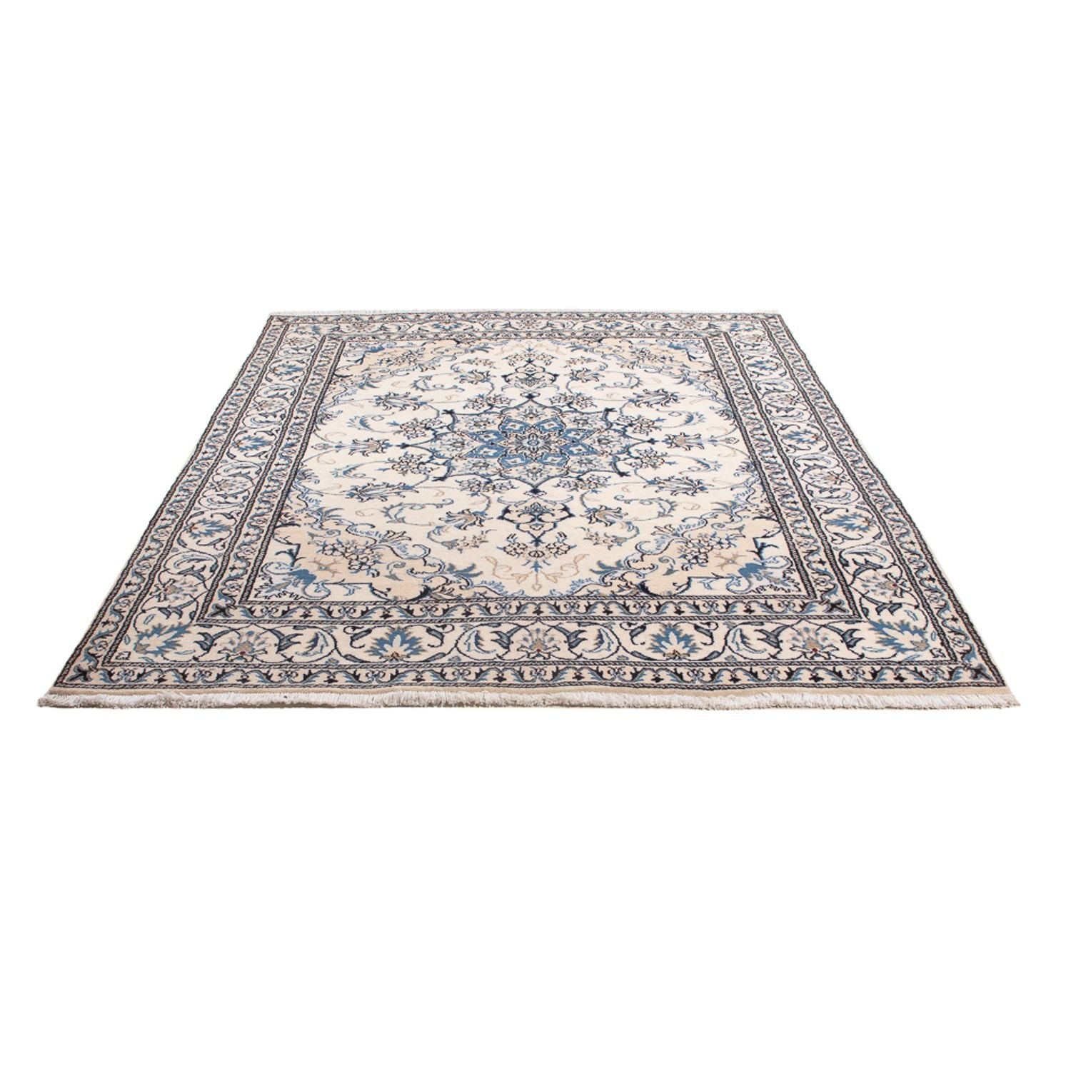 Alfombra Persa - Nain - Real - 207 x 150 cm - crema