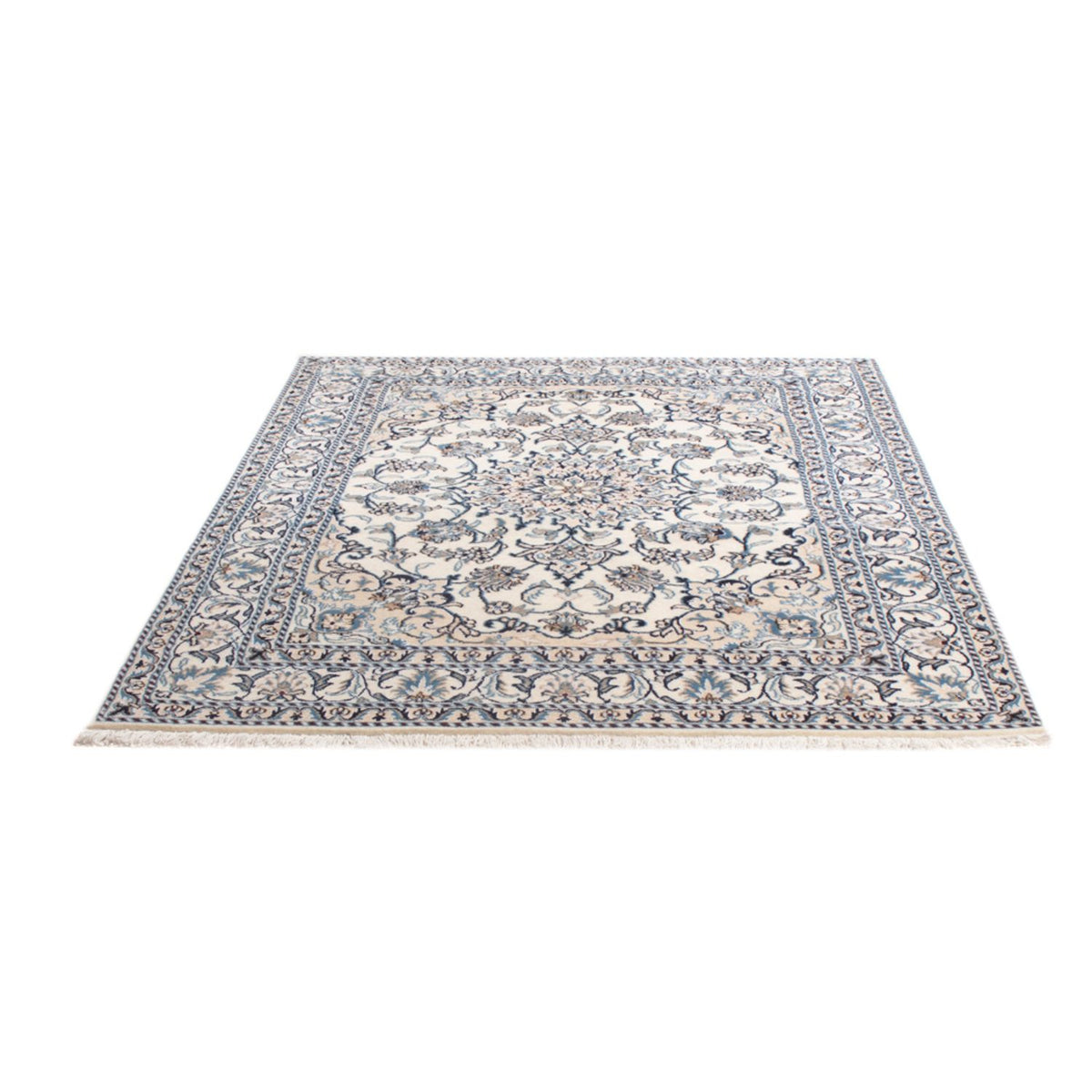 Alfombra Persa - Nain - Real - 194 x 143 cm - crema