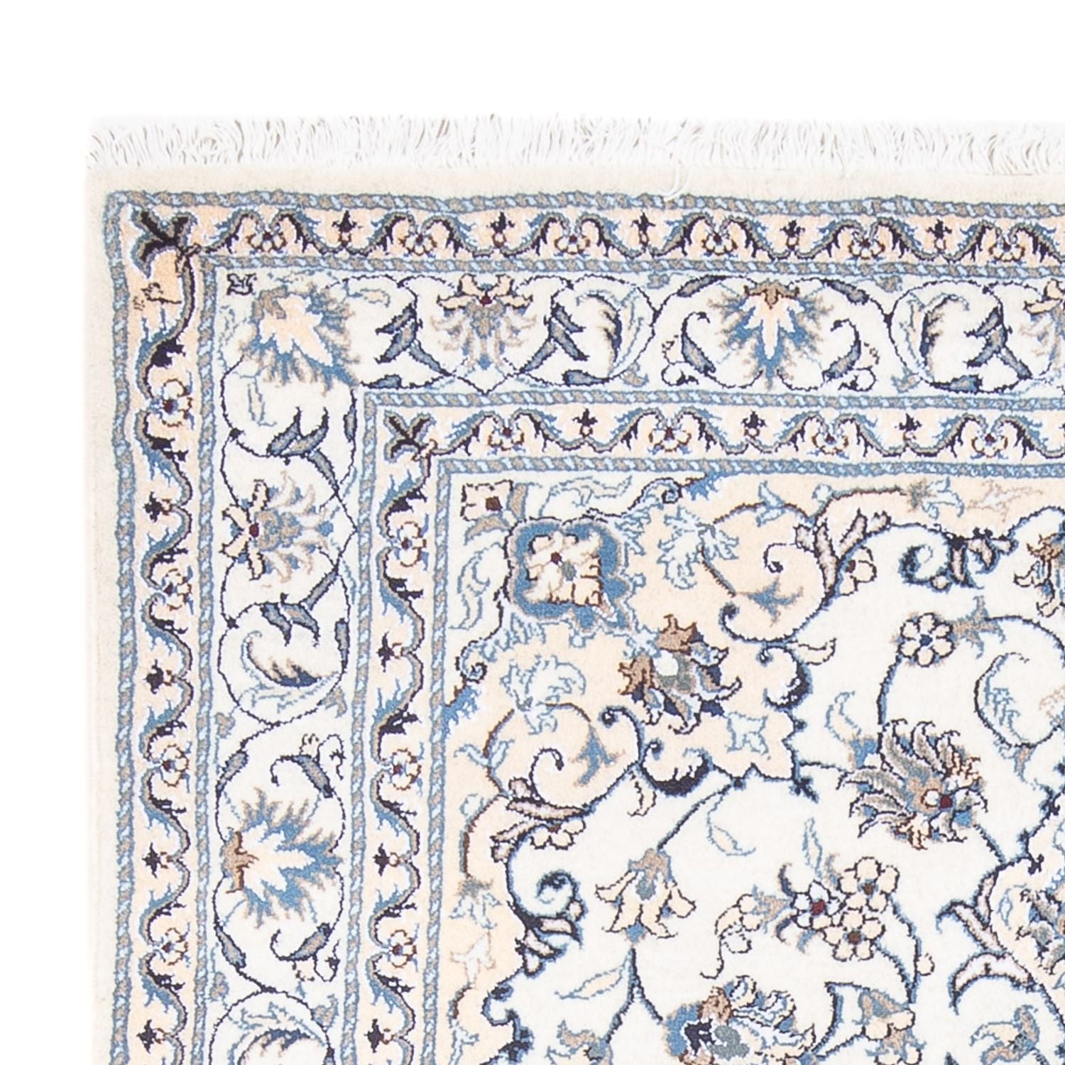 Alfombra Persa - Nain - Real - 207 x 150 cm - crema