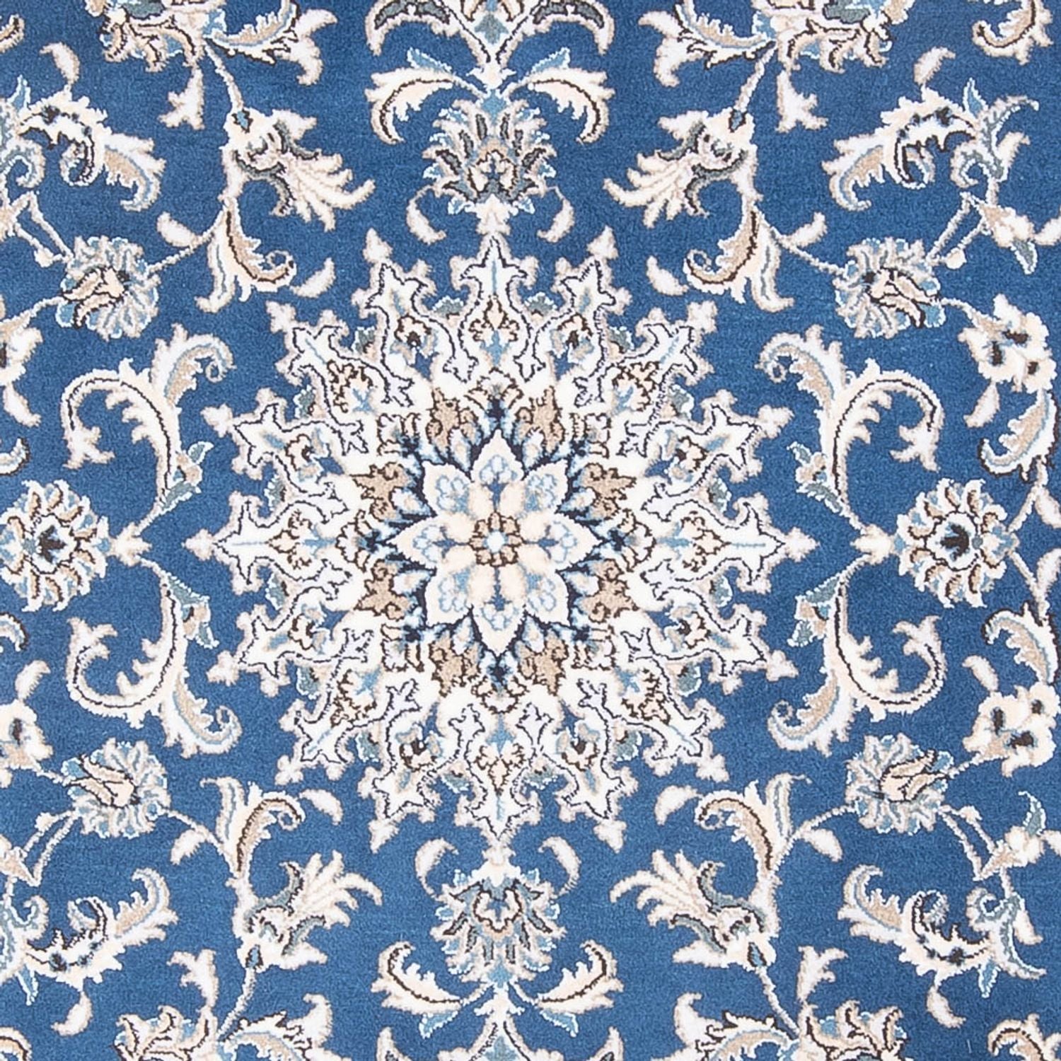 Alfombra Persa - Nain - Real - 193 x 148 cm - azul