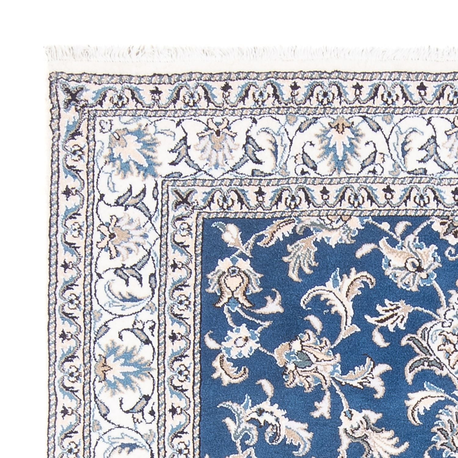 Alfombra Persa - Nain - Real - 193 x 148 cm - azul