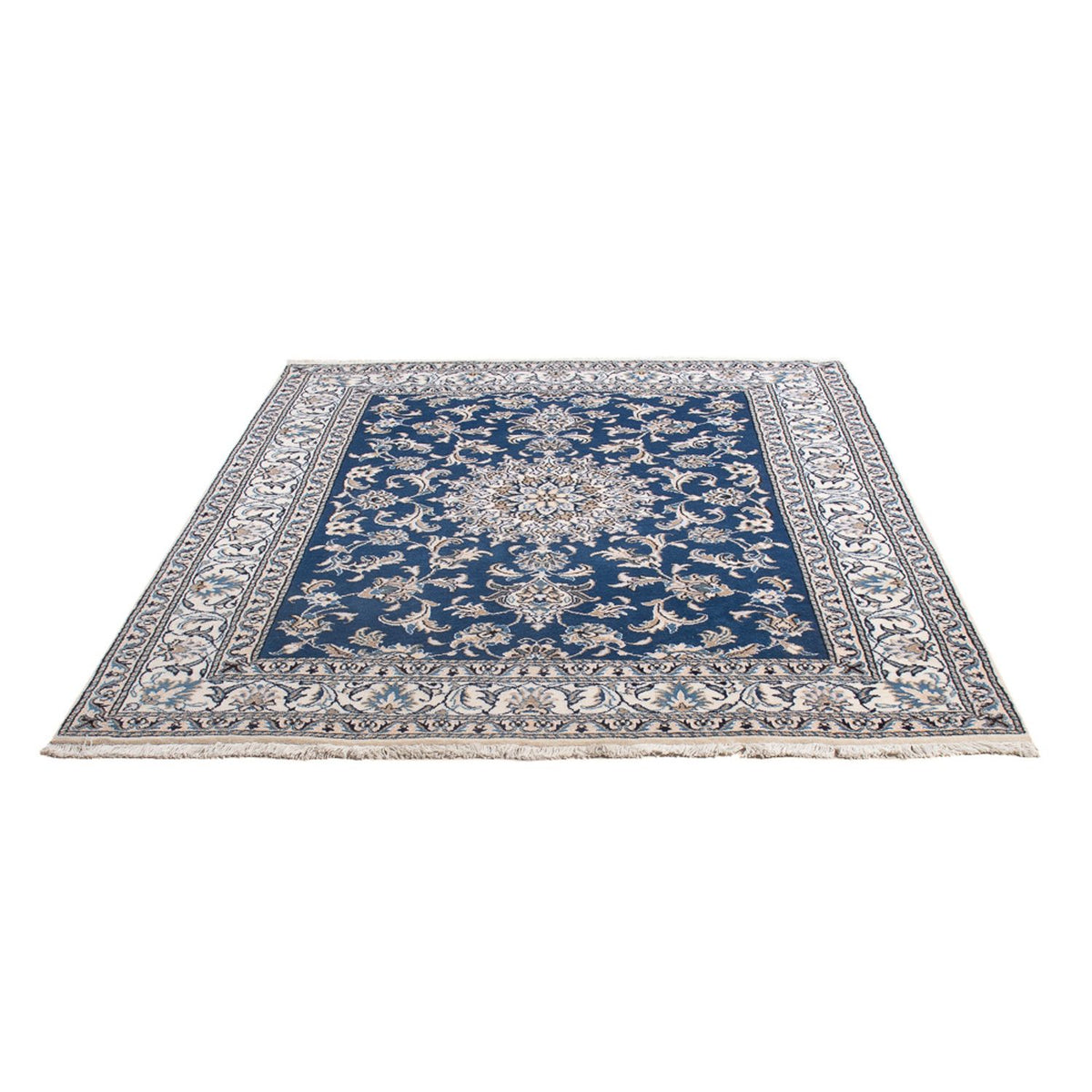 Alfombra Persa - Nain - Real - 193 x 148 cm - azul