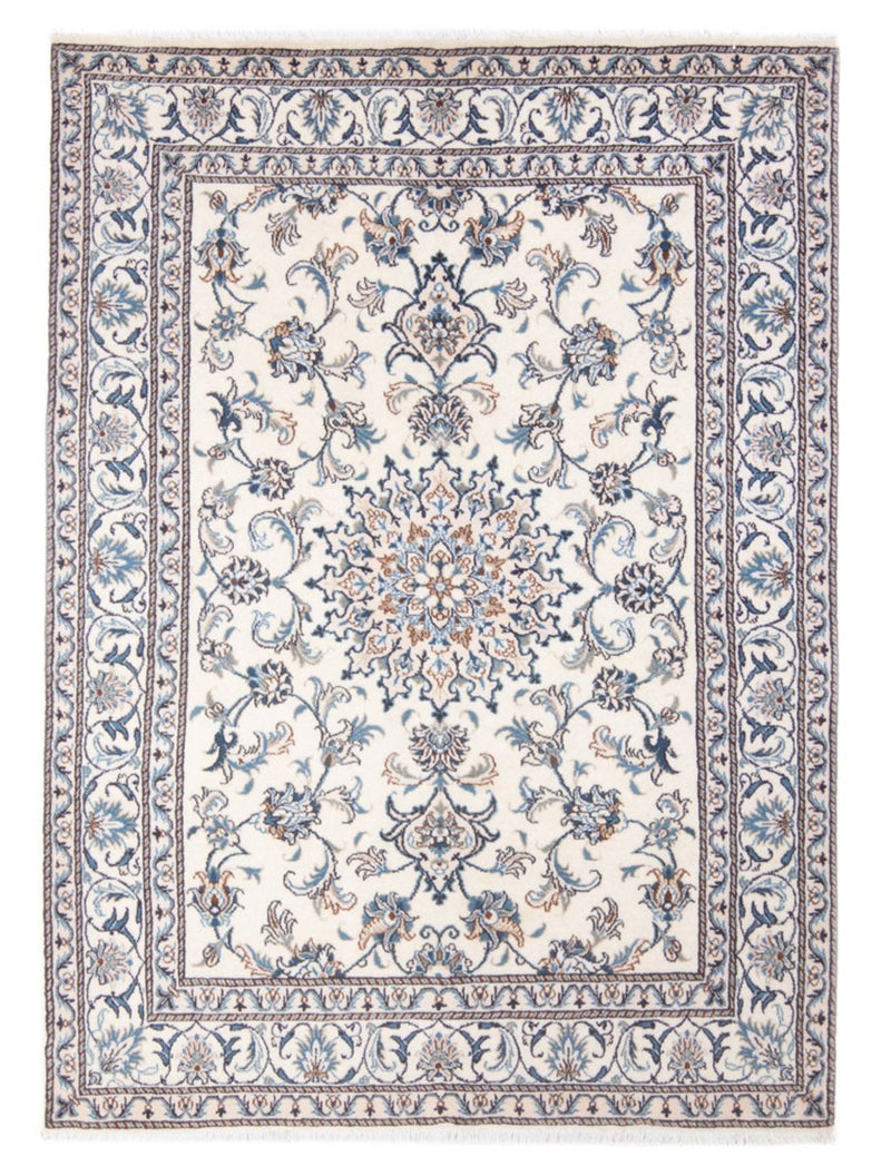 Alfombra Persa - Nain - Real - 213 x 150 cm - crema