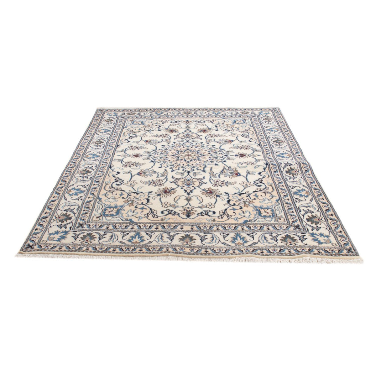 Alfombra Persa - Nain - Real - 213 x 150 cm - crema