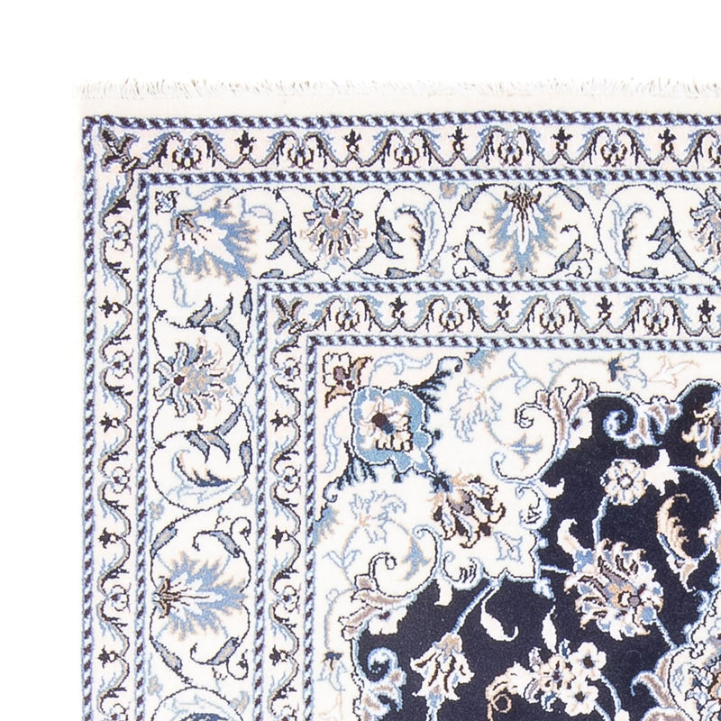 Alfombra Persa - Nain - Real - 208 x 144 cm - azul oscuro