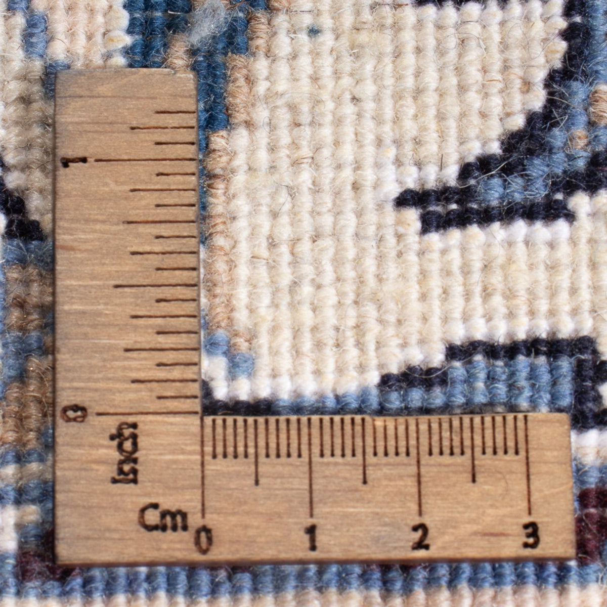 Alfombra Persa - Nain - Real - 208 x 144 cm - azul oscuro