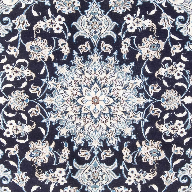 Alfombra Persa - Nain - Real - 205 x 146 cm - azul oscuro