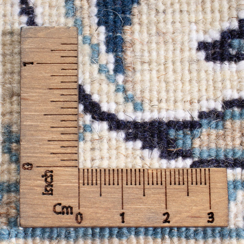 Alfombra Persa - Nain - Real - 205 x 146 cm - azul oscuro