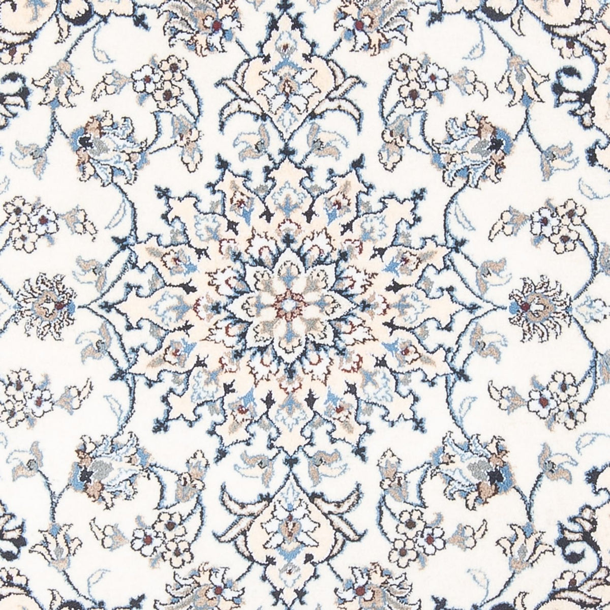 Alfombra Persa - Nain - Real - 192 x 145 cm - crema