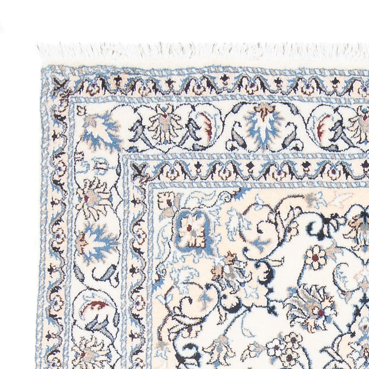 Alfombra Persa - Nain - Real - 192 x 145 cm - crema