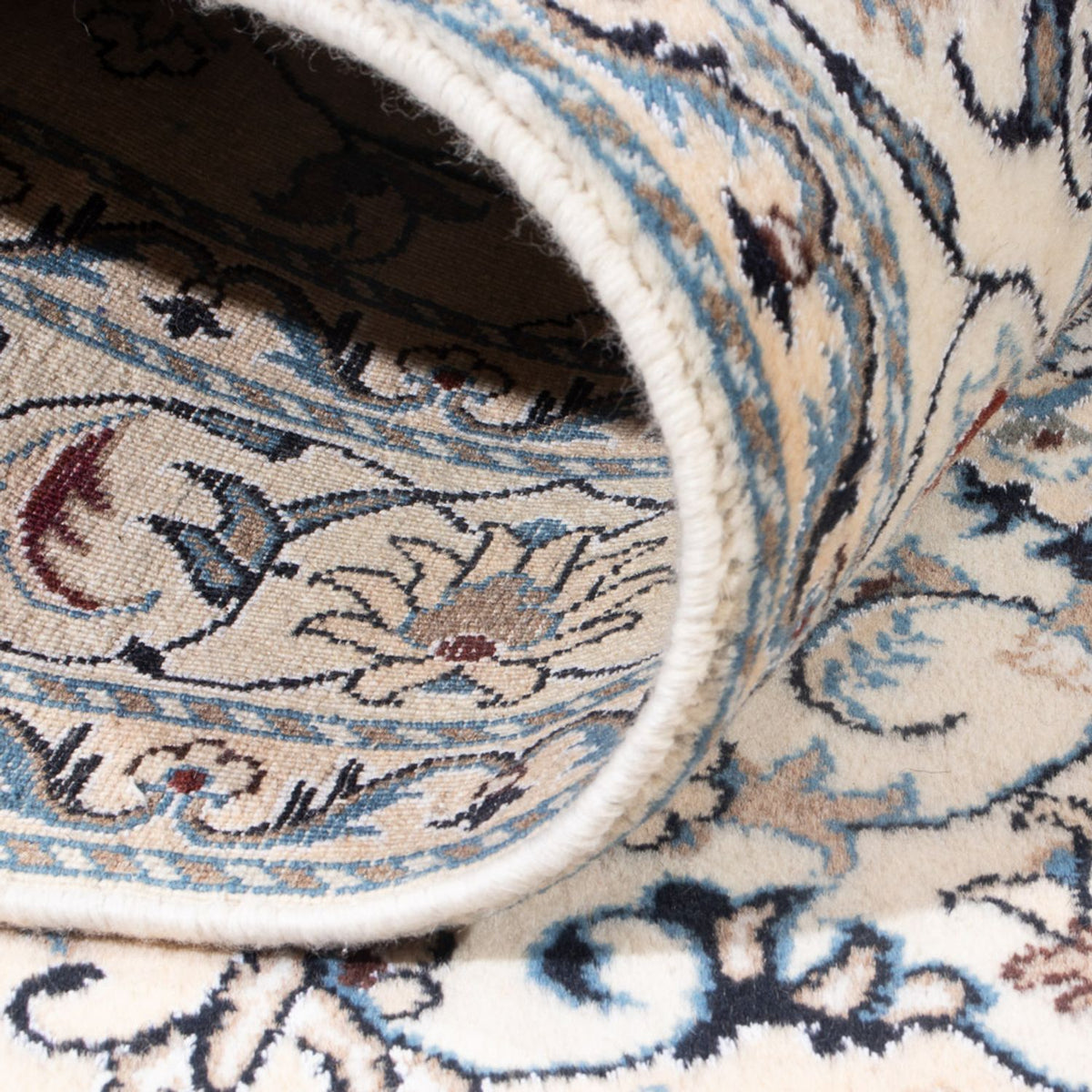 Alfombra Persa - Nain - Real - 192 x 145 cm - crema