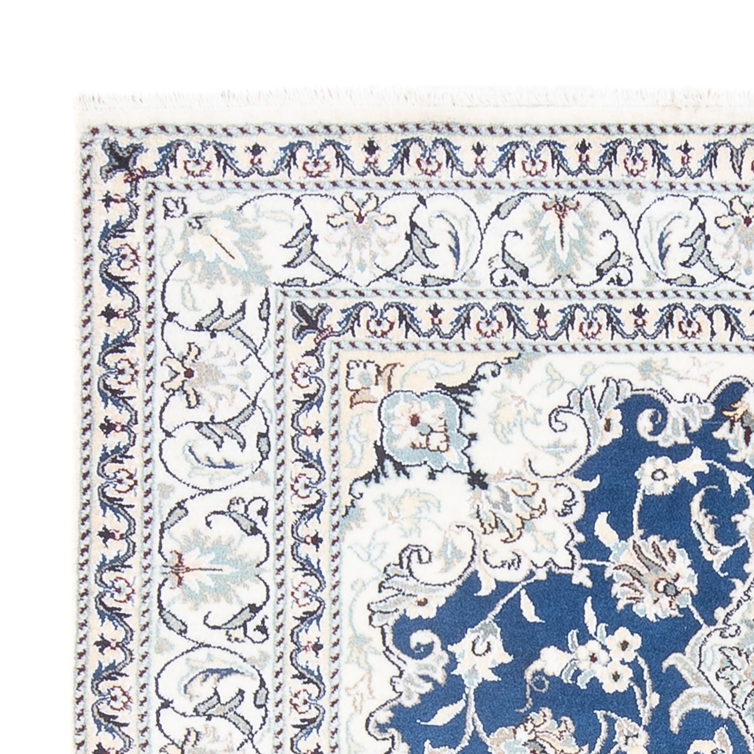 Alfombra Persa - Nain - Real - 196 x 151 cm - azul