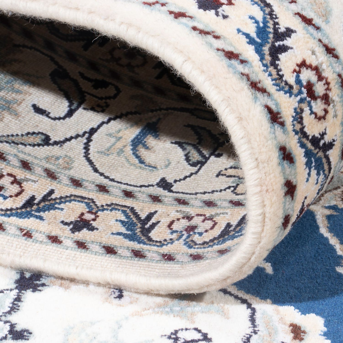 Alfombra Persa - Nain - Real - 196 x 151 cm - azul