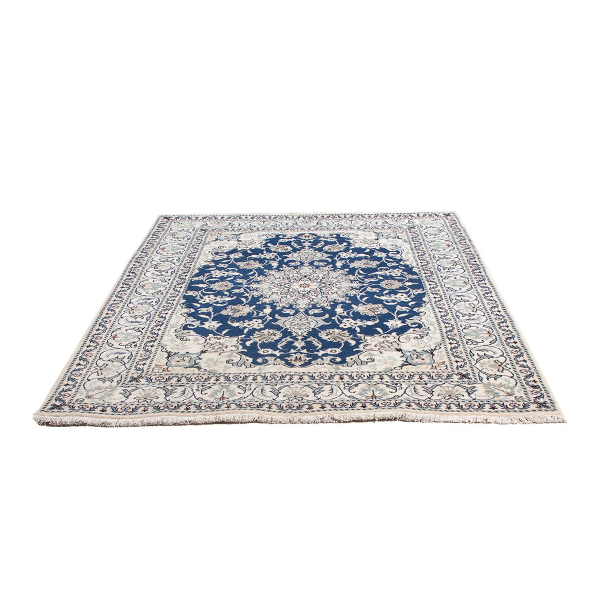 Alfombra Persa - Nain - Real - 196 x 151 cm - azul