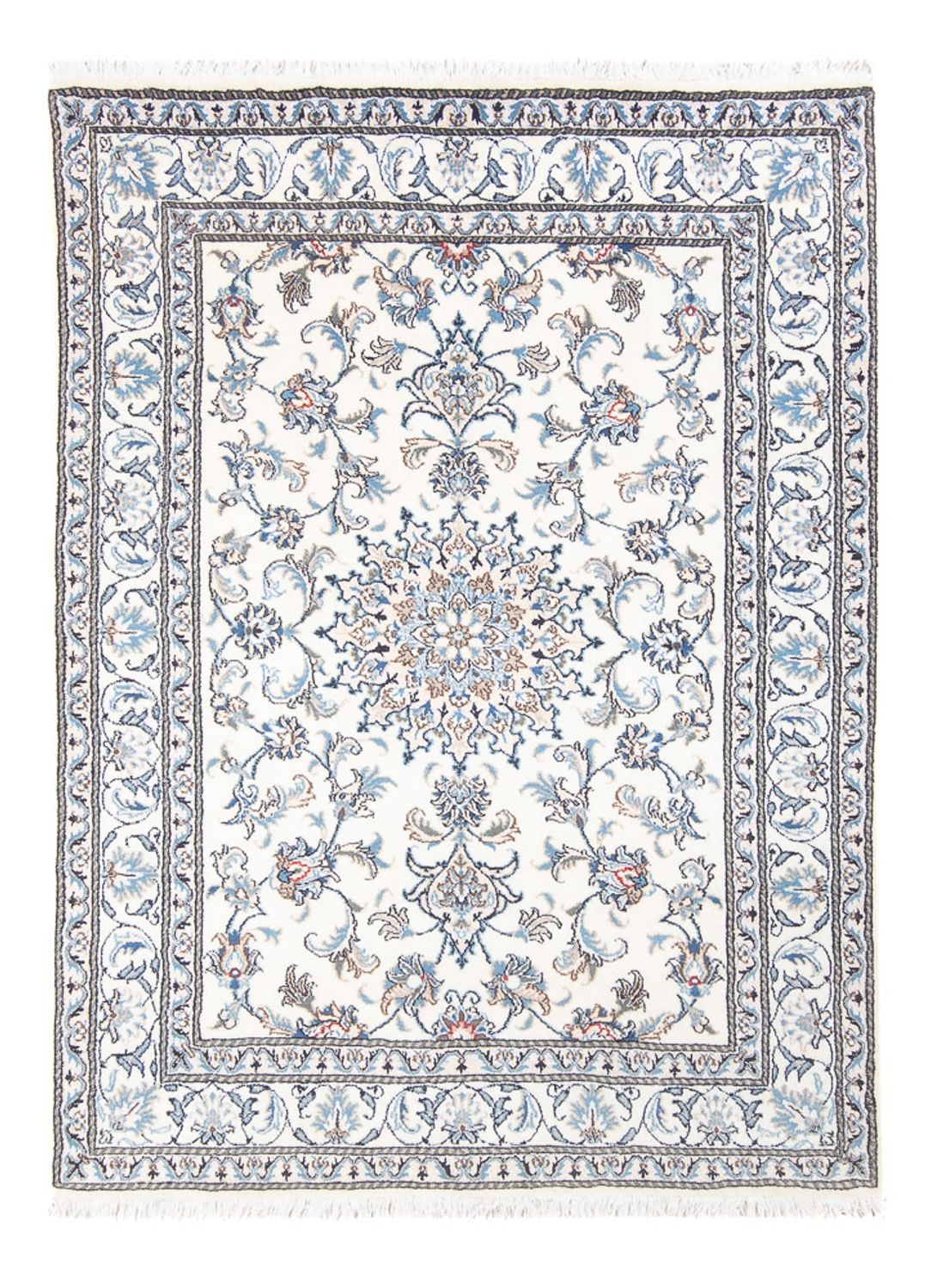 Alfombra Persa - Nain - Real - 205 x 150 cm - crema