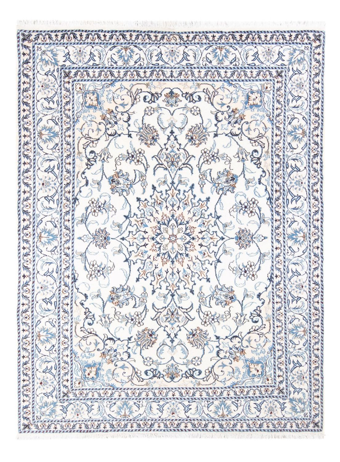 Alfombra Persa - Nain - Real - 200 x 148 cm - crema