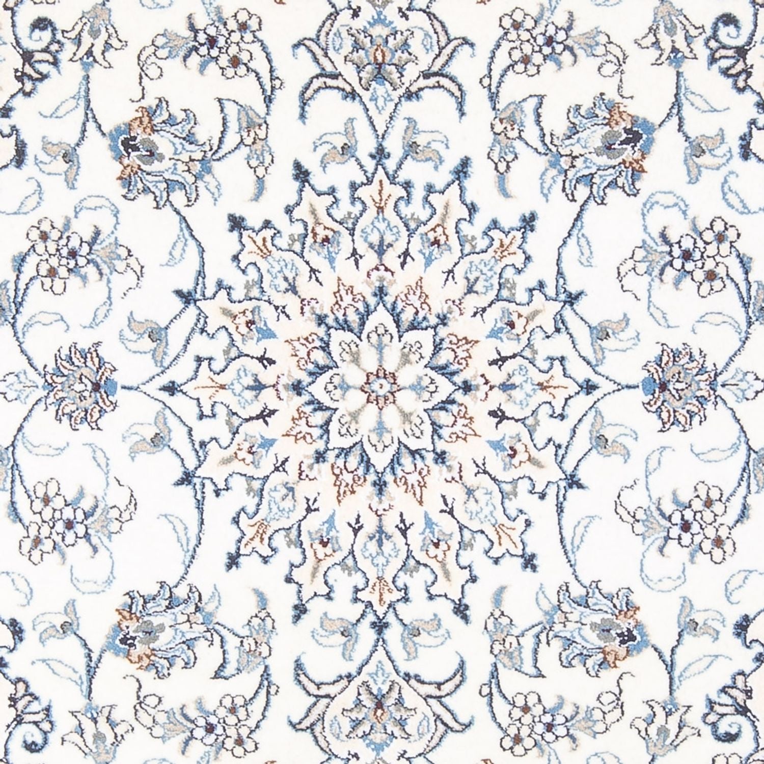 Alfombra Persa - Nain - Real - 200 x 148 cm - crema