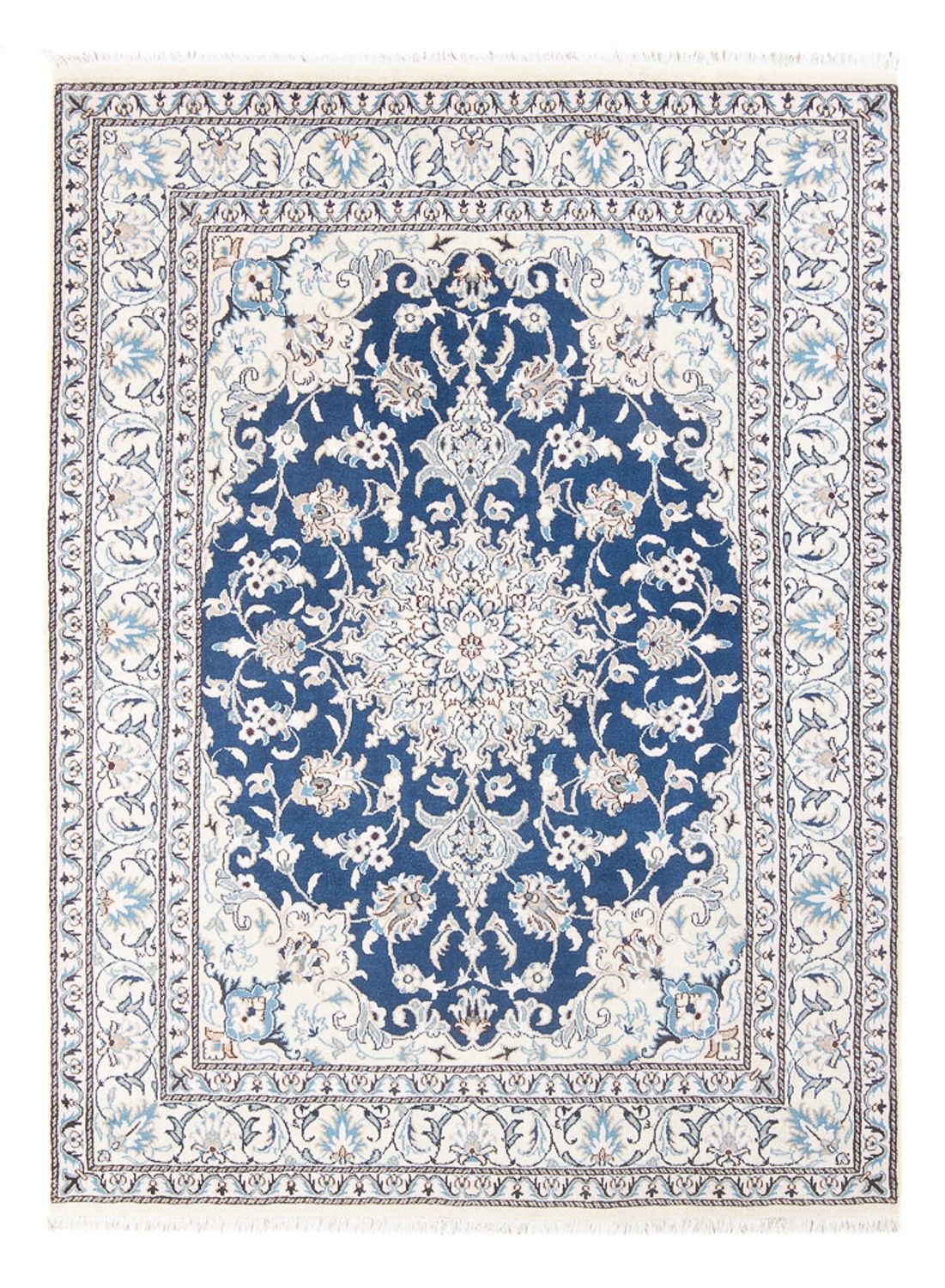 Alfombra Persa - Nain - Real - 207 x 151 cm - azul