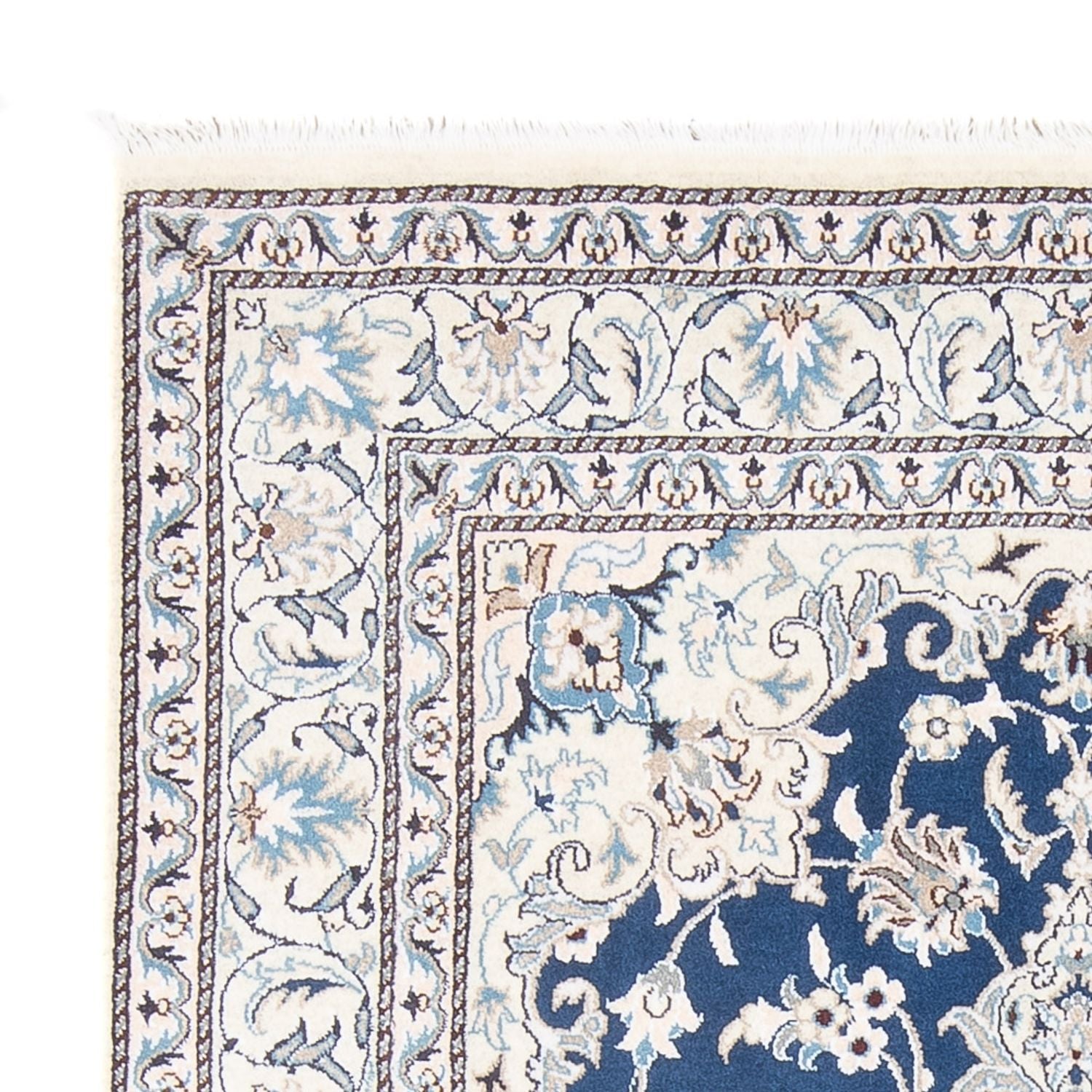 Alfombra Persa - Nain - Real - 207 x 151 cm - azul