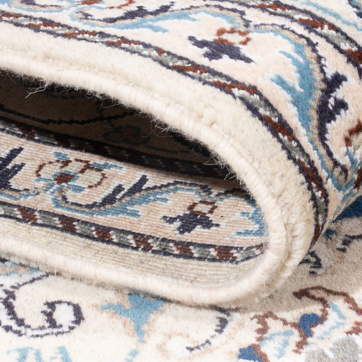 Alfombra Persa - Nain - Real - 207 x 151 cm - azul