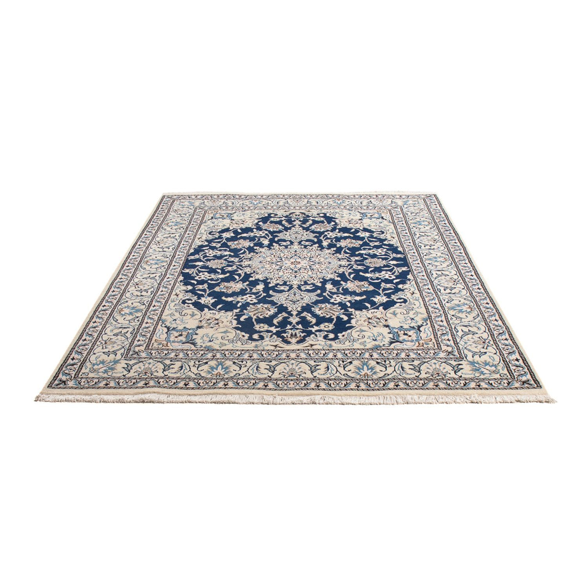 Alfombra Persa - Nain - Real - 207 x 151 cm - azul