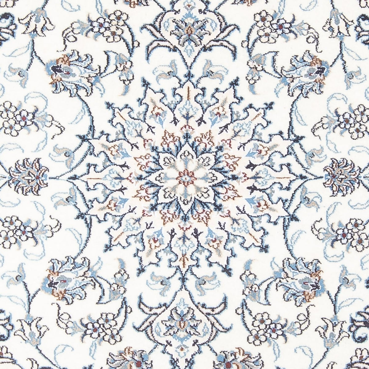 Alfombra Persa - Nain - Real - 192 x 152 cm - crema